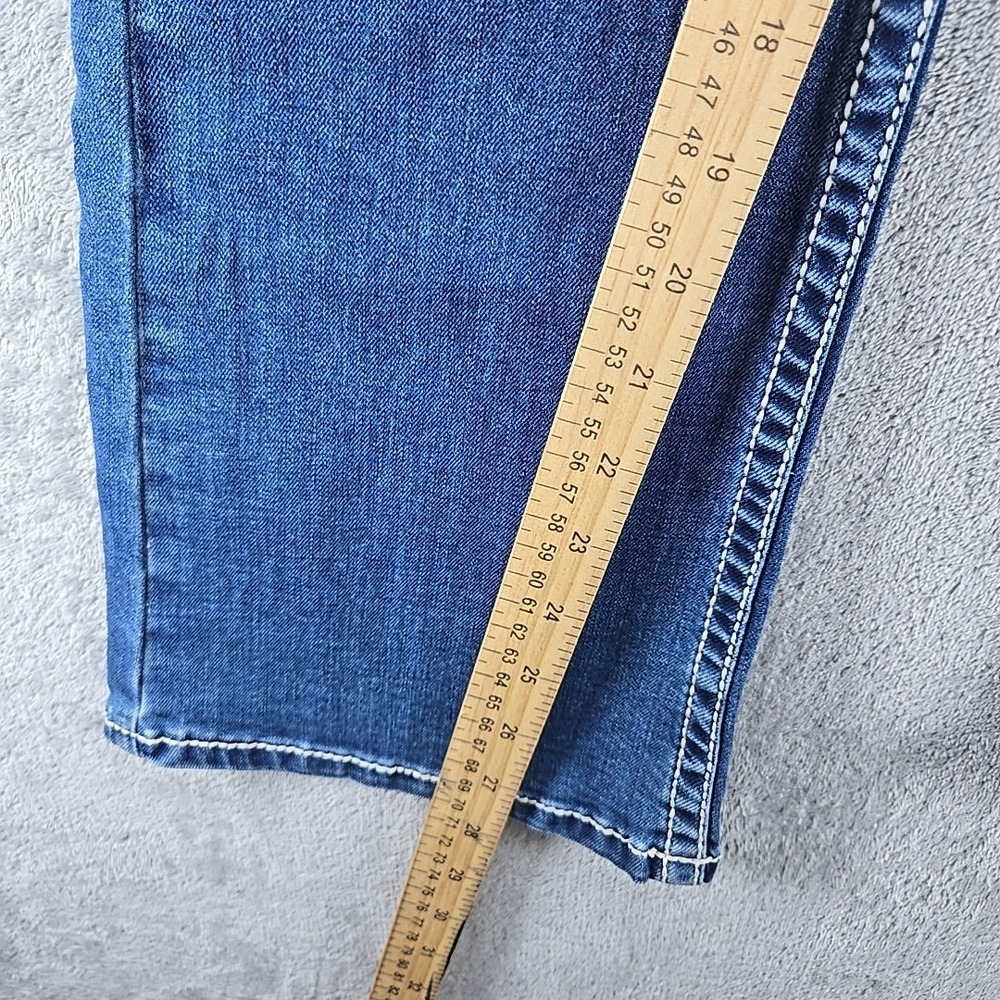 Shyanne Girls Blue Denim Thick Stitch Boot Jean Embroidered Sz 14 (Actual 28x27) - Picture 3 of 9